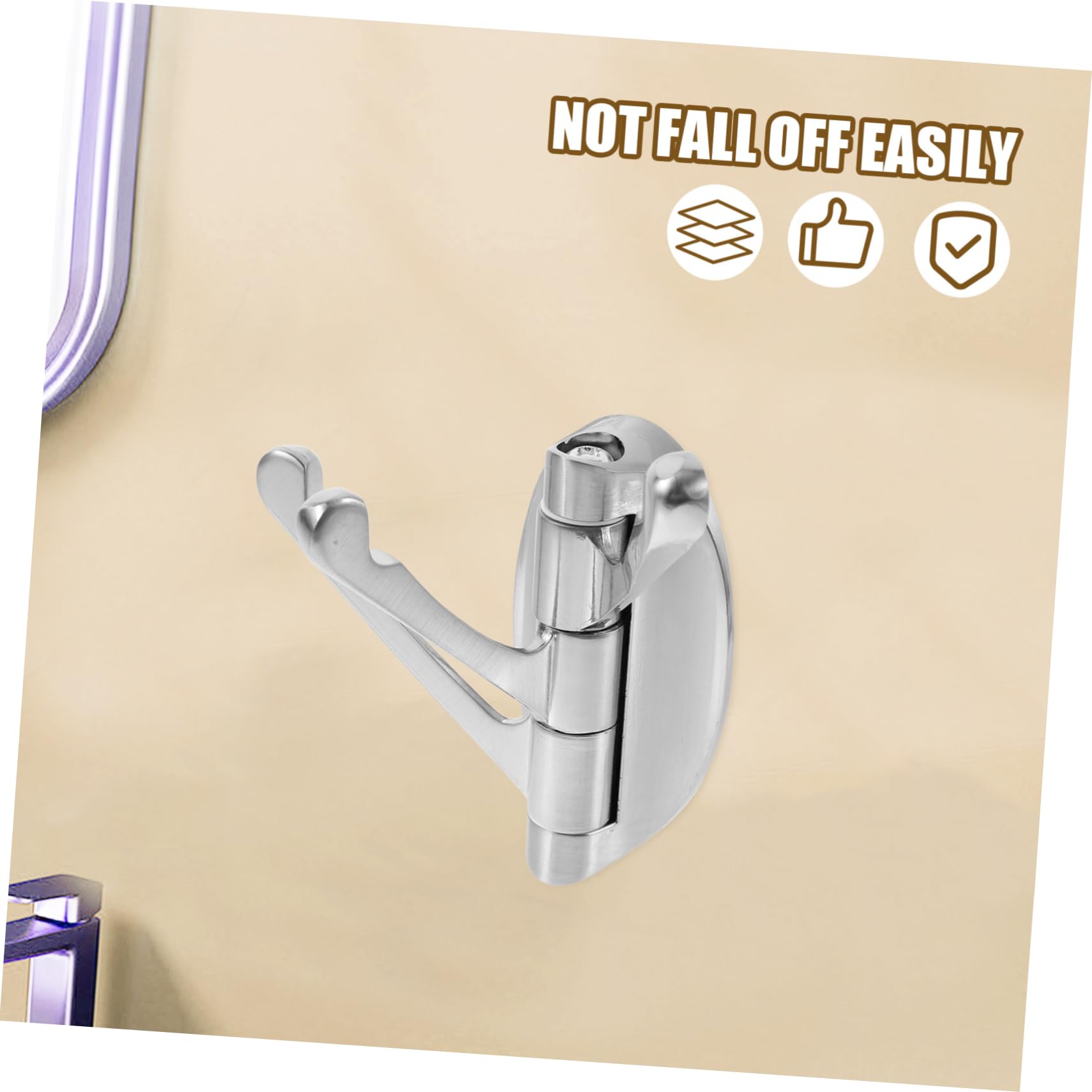 SHINEOFI 5 Piezas Gancho De Metal Giratorio Ganchos De Baño Gancho Giratorio Para Montaje En Pared Bath Baño Ganchos Metalicos Colgador De Toallas Colgadora De Toallas Aleación De Zinc