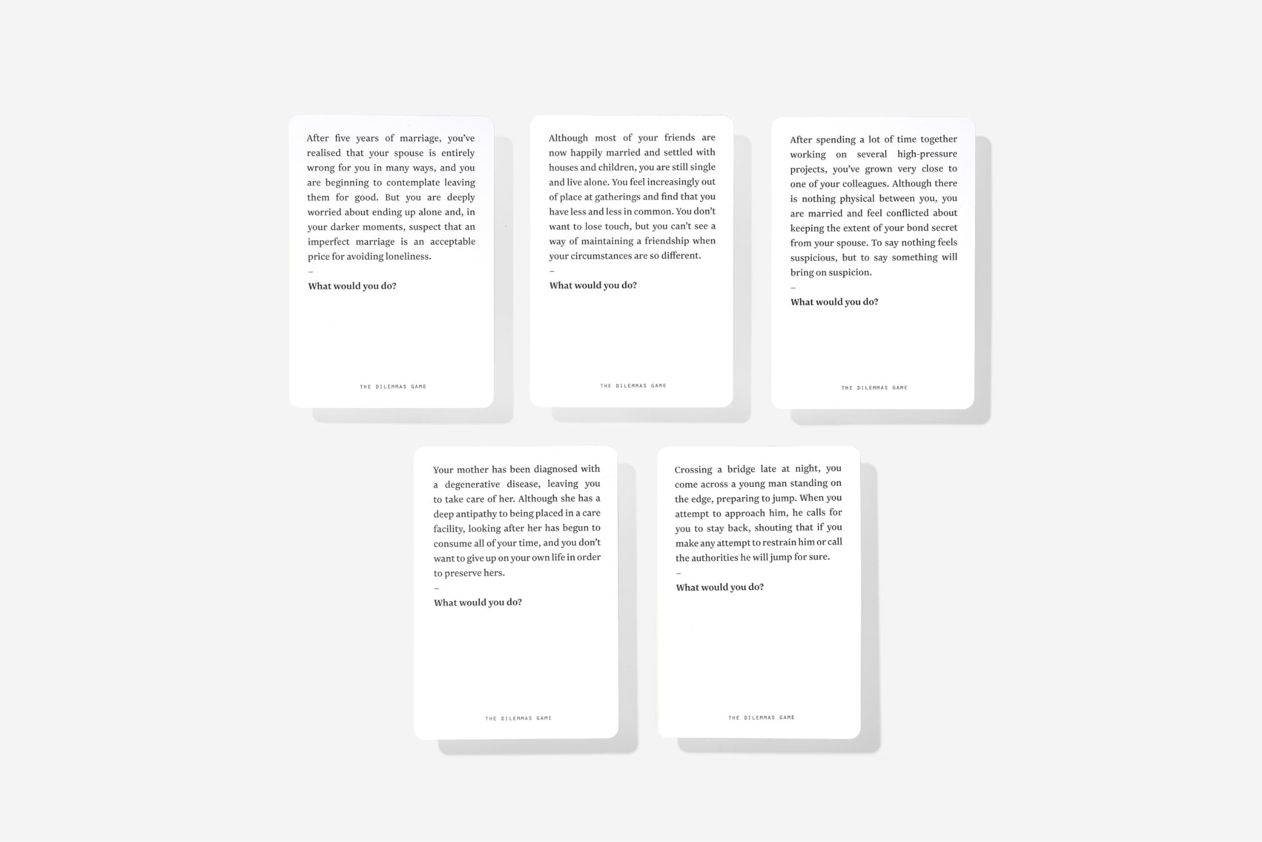 The School of Life The Dilemmas Game Cards, Multicolor - Image 3