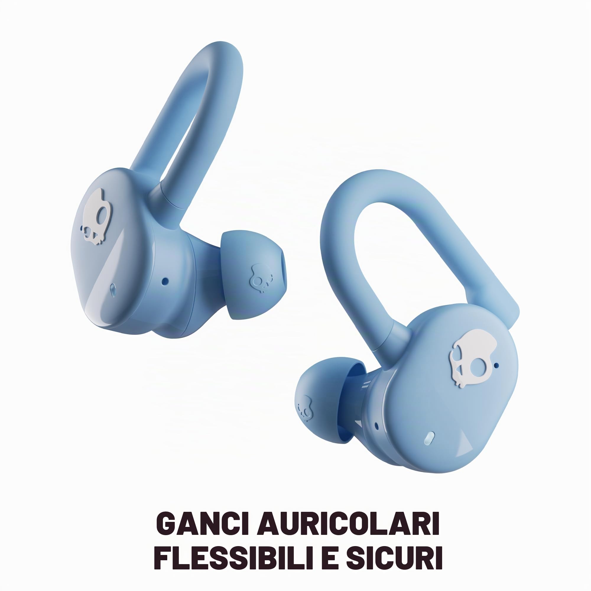 Skullcandy Push Play Active Auricolari Wireless Bluetooth In-Ear con Microfono, 34 Ore di Autonomia, Modalità Stay-Aware, Compatibili con iPhone e Android, Preppy Summer