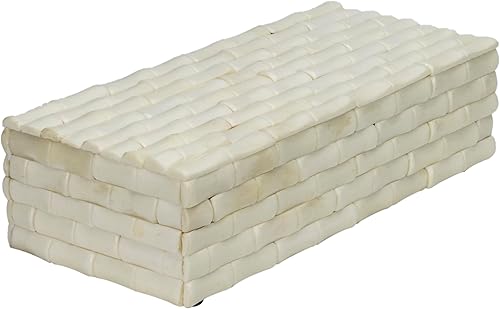 Handicrafts Home Caja decorativa y organizadora de joyas hecha a mano con tapa, caja de recuerdo para decoración del hogar, joyas, accesorios,