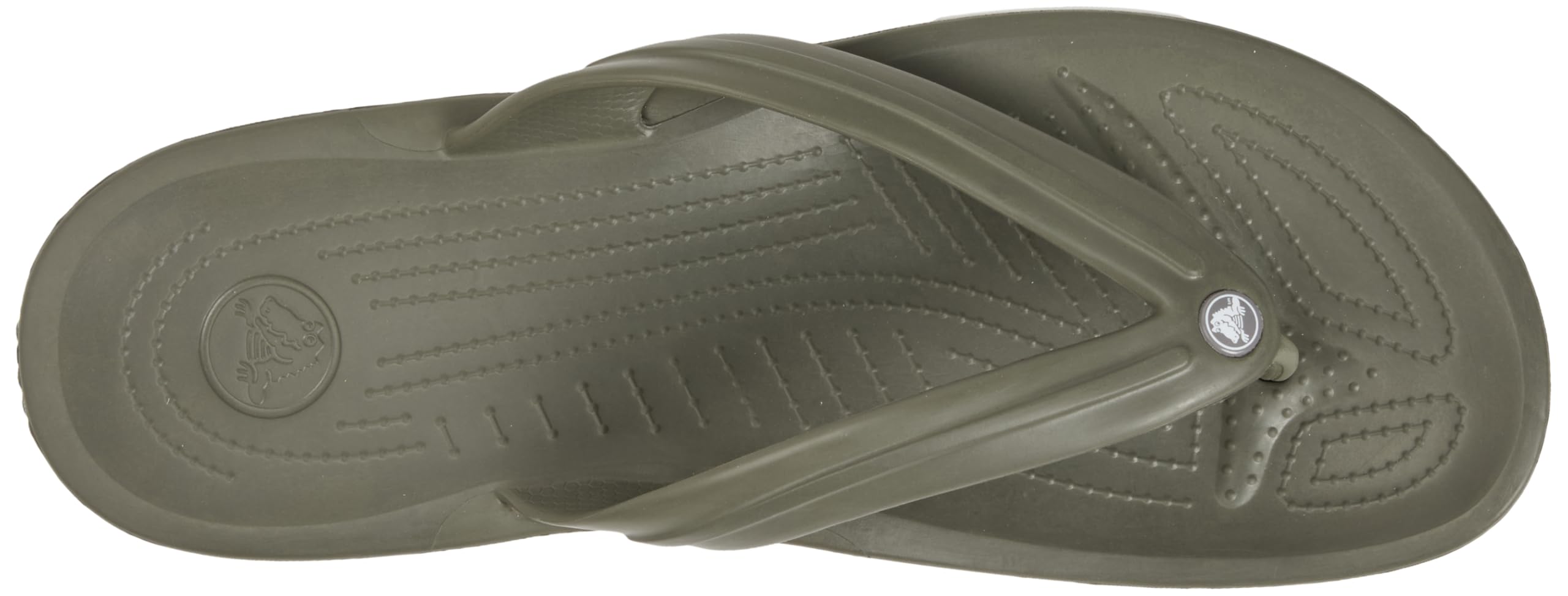 Crocs Chanclas unisex Crocband, color verde oliva polvoriento, talla 44, verde oliva, 43/44 EU
