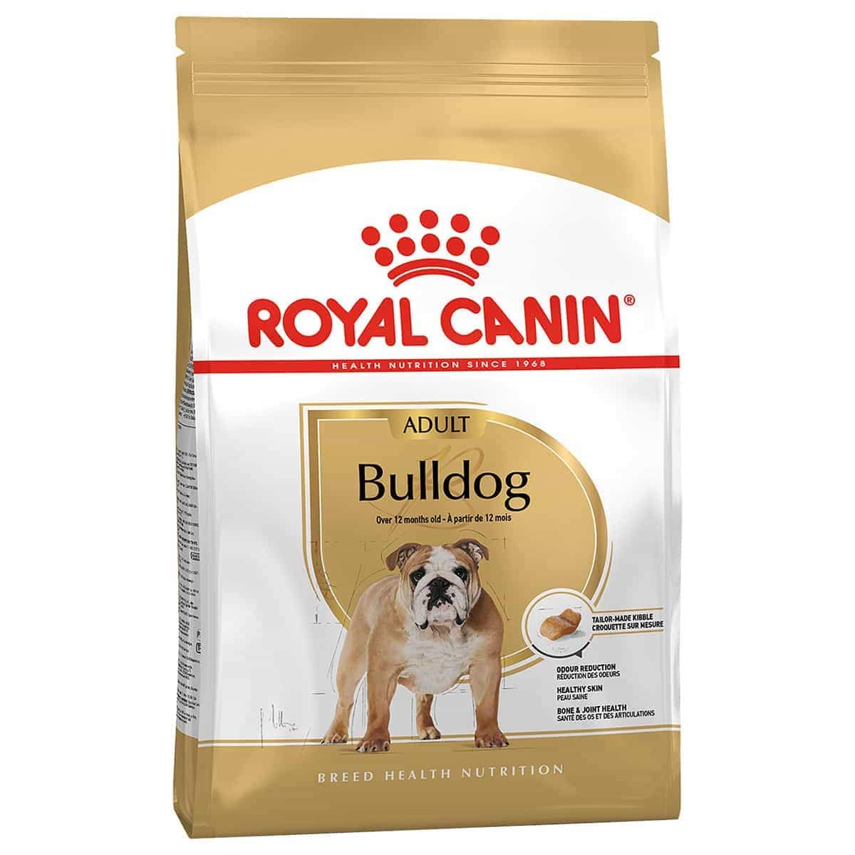 ROYAL CANIN BULLGOG ANGLAIS ADULT Sac de 12 kg croquettes pour Bouledogue Anglais adulte (12 mois)
