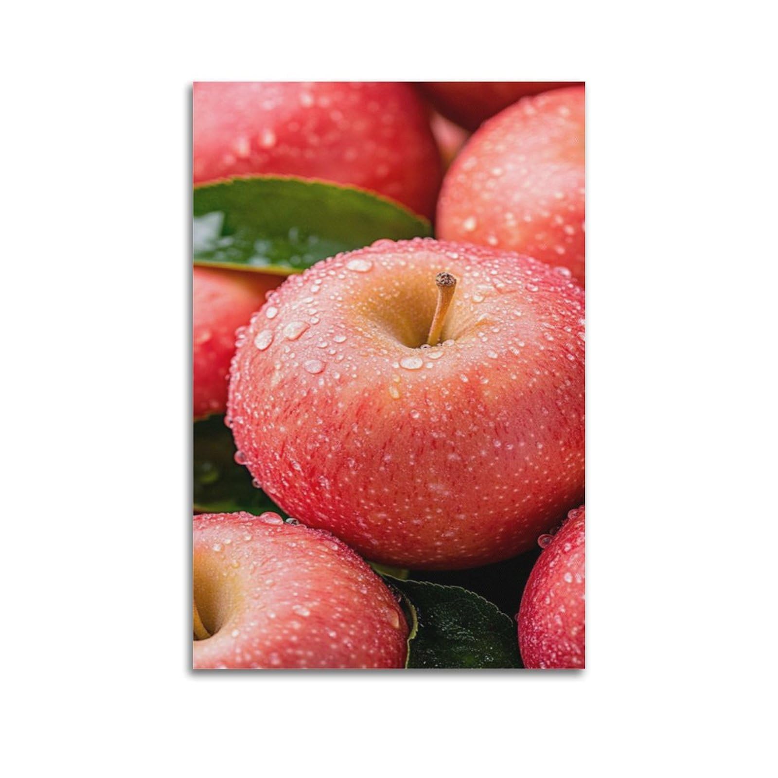 Poster mural pommes rouges pour raviver un mur blanc