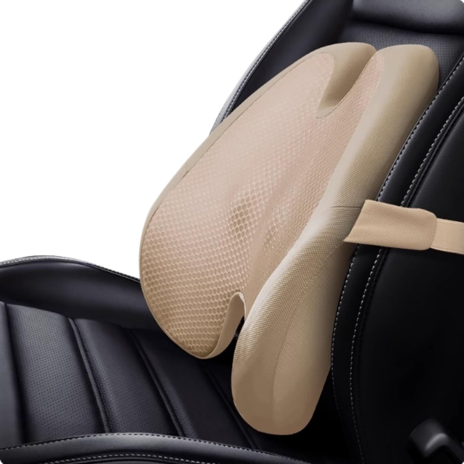 Cuscino Auto, Lombare Ergonomico del Sedile in Schiuma di Memoria con Sostegno Lombare, Posteriore per Sedia da Ufficio, Seggiolino Casa E Viaggio-Coffe Set