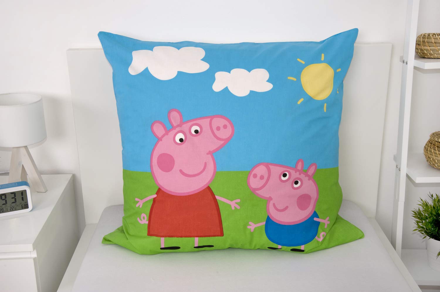 Peppa Pig Bettwäsche Set - Wendebettwäsche 135x200 Cm 100% Baumwolle
