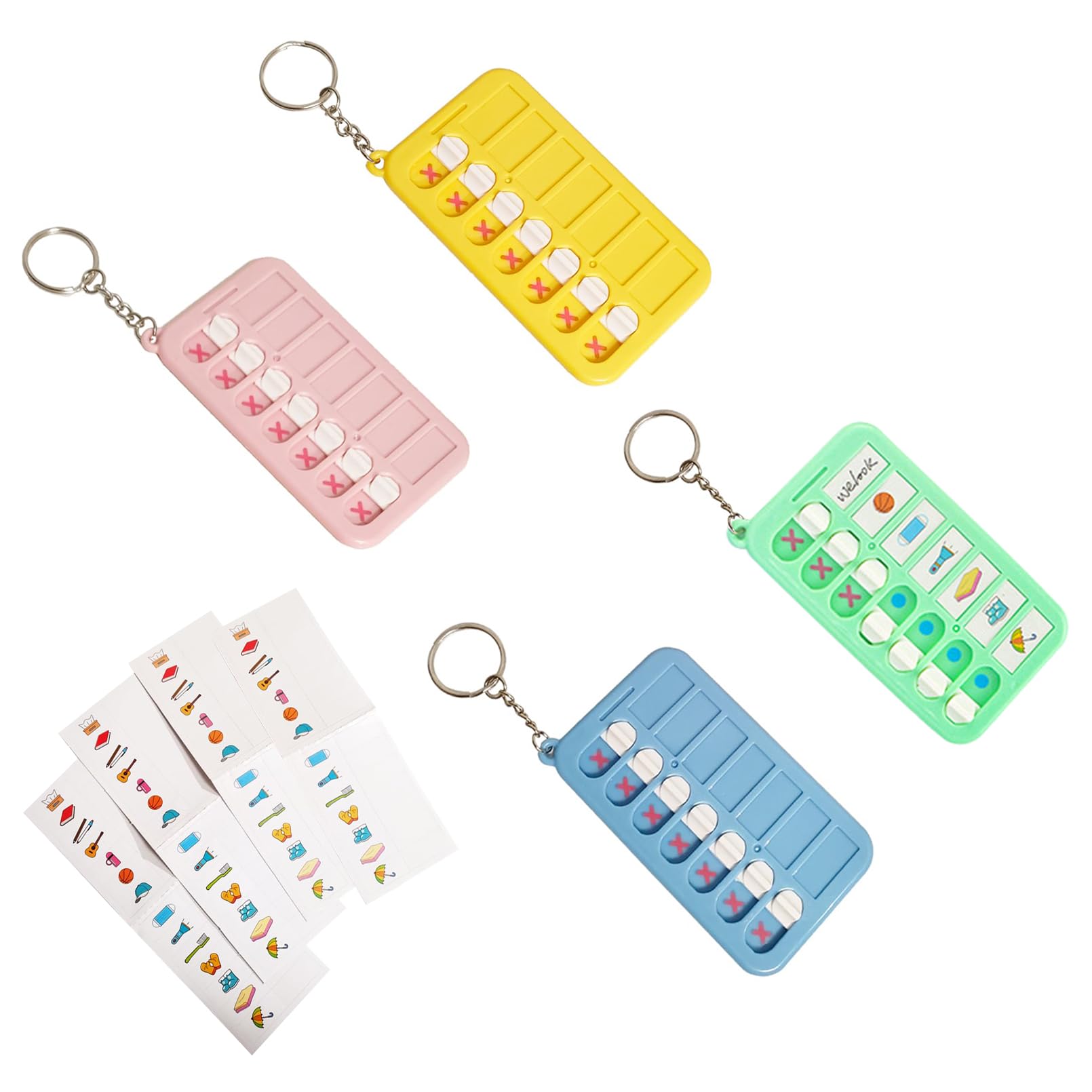 To Do List Para Rutinas Diarias de Niños Planificador Desmontable y Reutilizable Habit Tracker Organizador de Tareas Eficiente y Práctico Para Mejorar La Productividad y Gestión Del Tiempo 4Pcs