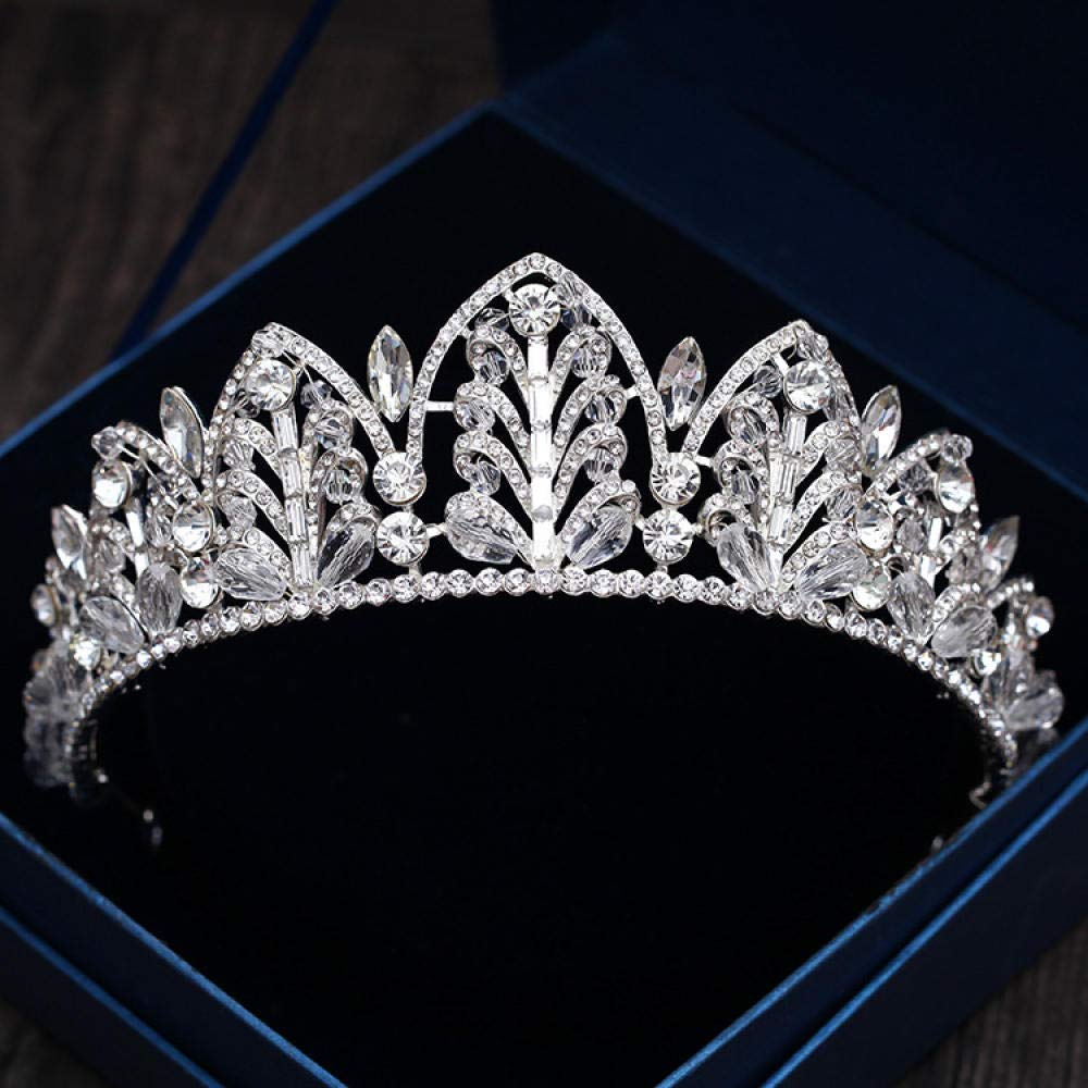 Tiara Ruinuo 316L'Alliage Coiffe De Plumes De La Couronne Européenne Forme Argent Femme Simple Fashion Mariage Accessoires Cheveux Serre-Tête Vintage Cadeau Parti