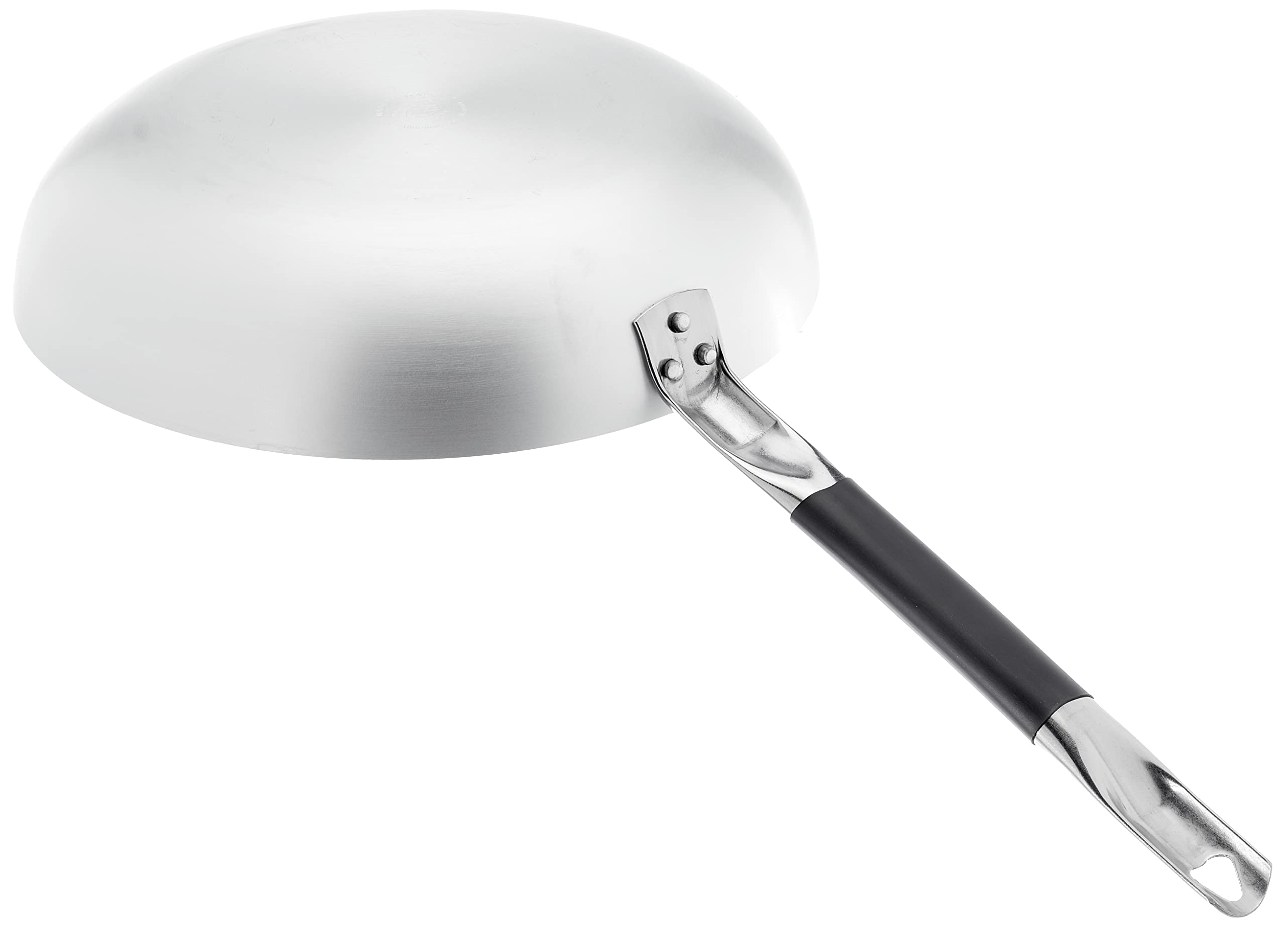 Pentole Agnelli ALSA111BINF32 Padella Svasata Alta a Saltare in Alluminio, Manico Inox, 32 cm