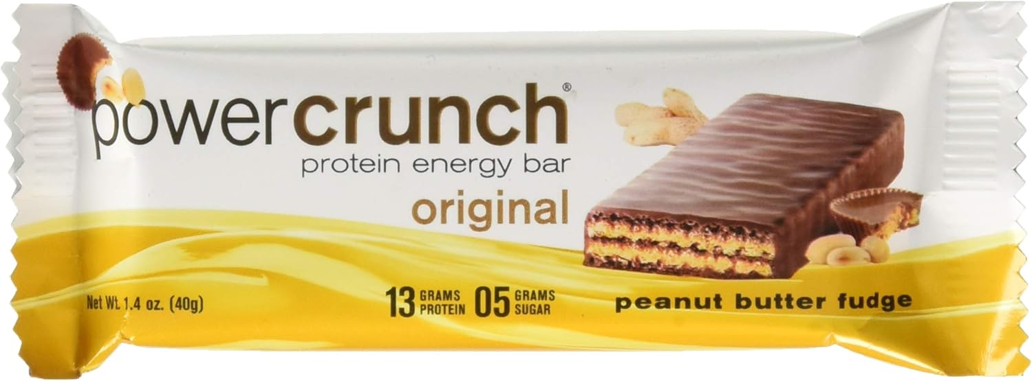 BNRG Power Crunch Peanut Butter Fudge 12-1.4 oz Protein Energy Bars