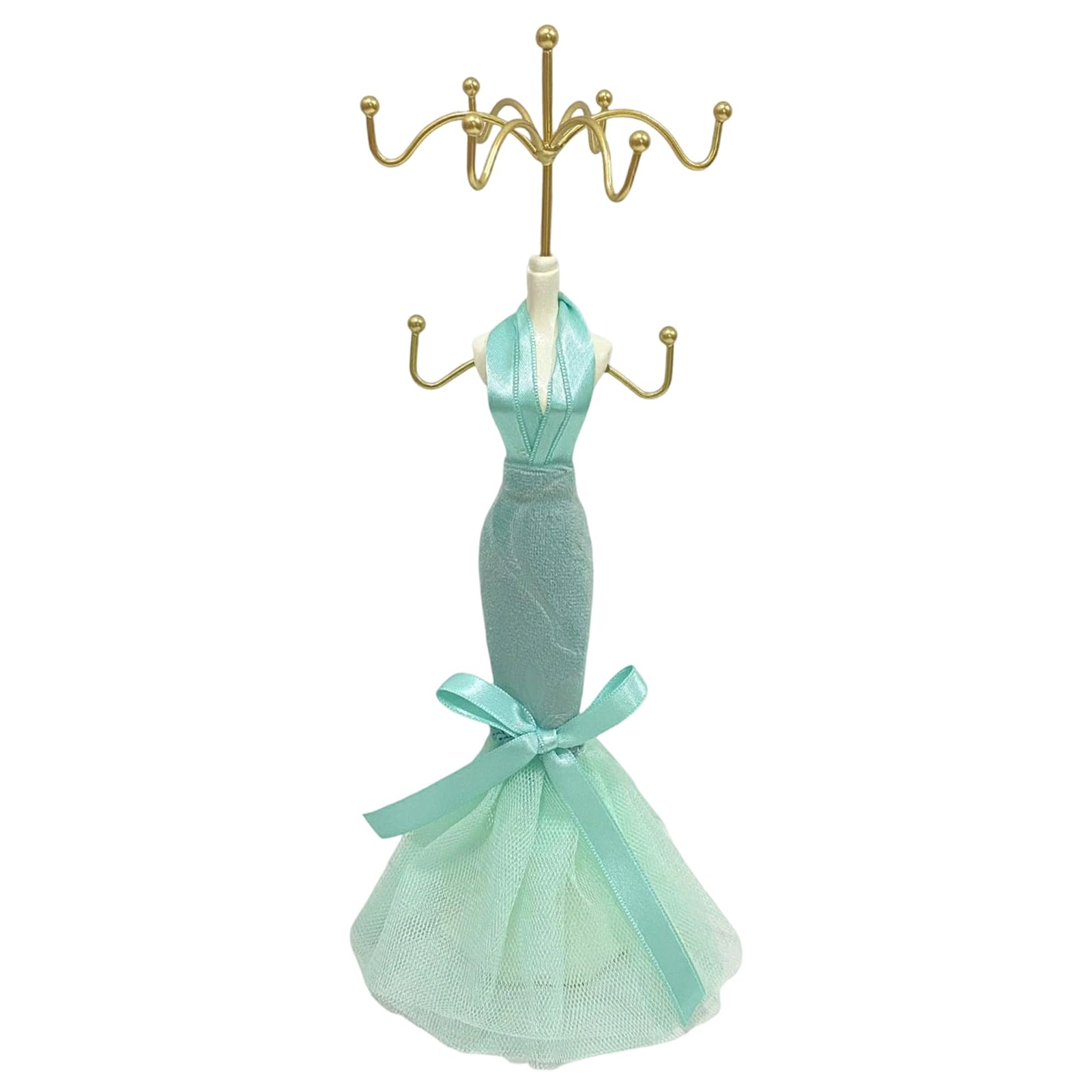Kalttoy Green Jewelry Holder With Reinforced Metal Structure For Necklace Earring Display In Boutique Event Jewelry Display Stand