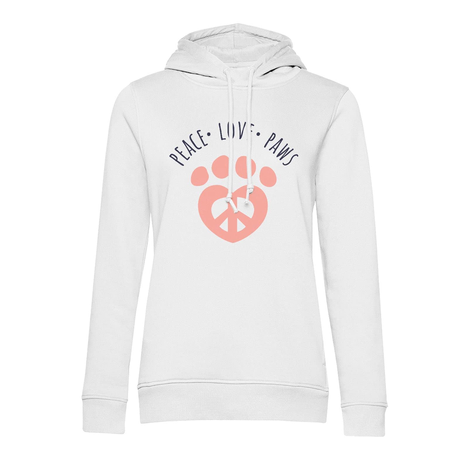 Sweat à capuche Peace Love Paws le cadeau idéal pour Noel - 2