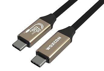 USB C H zl   arj ve G r nt  Kablosu, USB 3.2 GEN2 Standart 20G Bandwith, Thunderbolt 4/3 uyumluluk, 4K 60Hz  z n rl ne kadar destekler, 5A 20V, 100W  arj G c  2 Metre