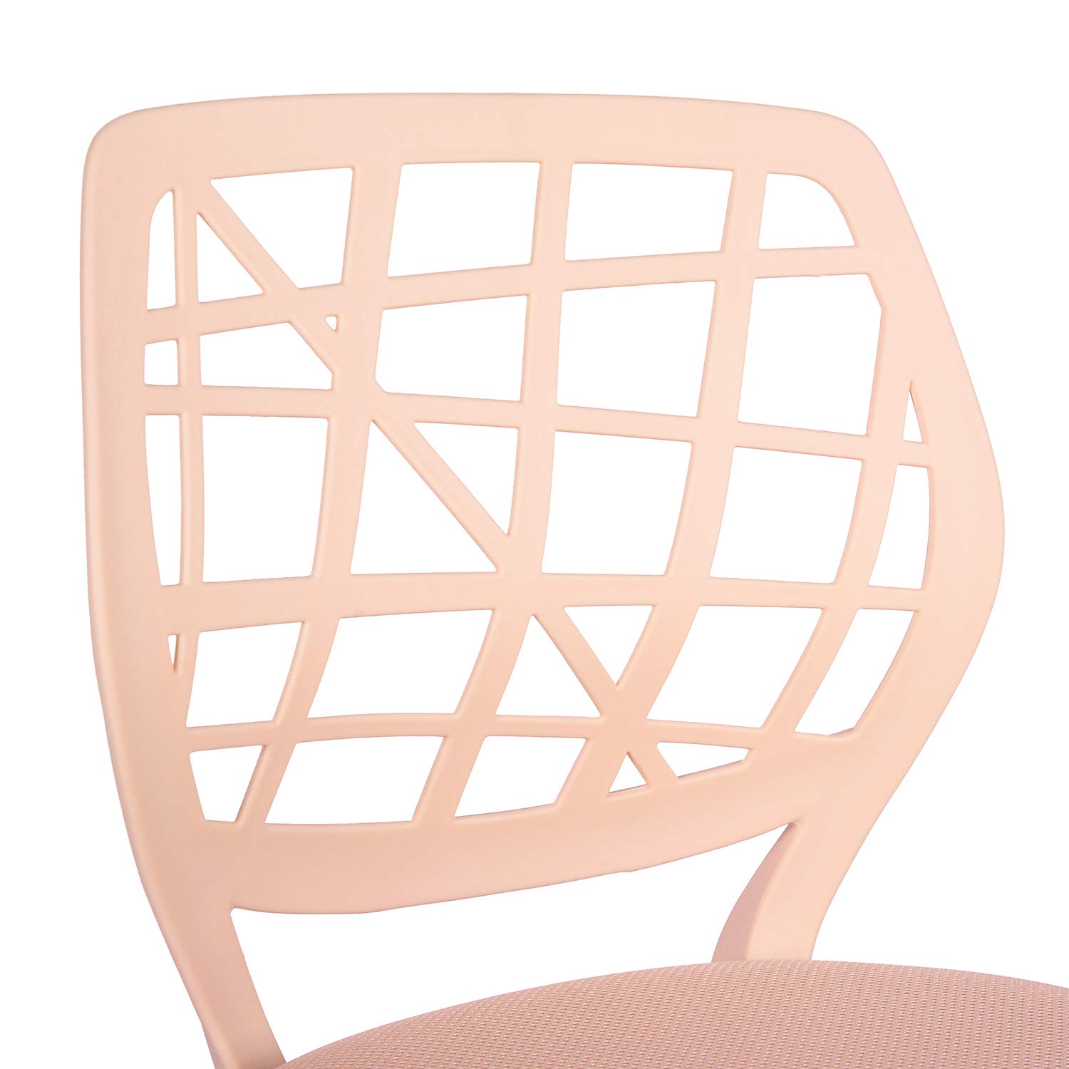 FurnitureR Silla de Oficina para el hogar, Asiento de Ordenador Moderno y Ajustable, Silla de Oficina sin apoyabrazos Giratorio, Silla de Oficina para jóvenes, Sala de Estudio, Rosa