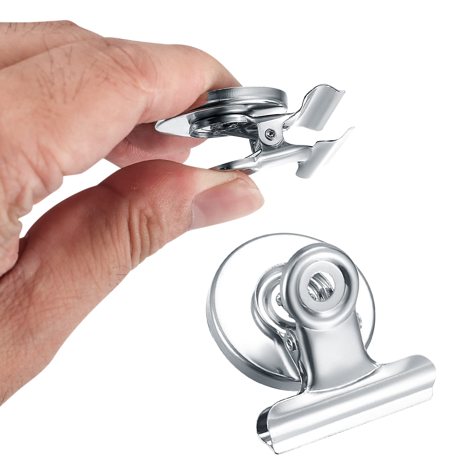 10 Pcs Magnetic Clips, Strong Metal Fridge Magnets, Magnetic Clamps, Magnet Holders - Image 4