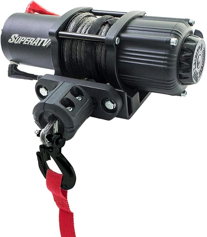 3500 LB Black Ops Winch Kit | 3500 Lb. Winch with Synthetic Rope, Waterproof Solenoid and Seals, 1.2 HP Motor, Aramid Fiber