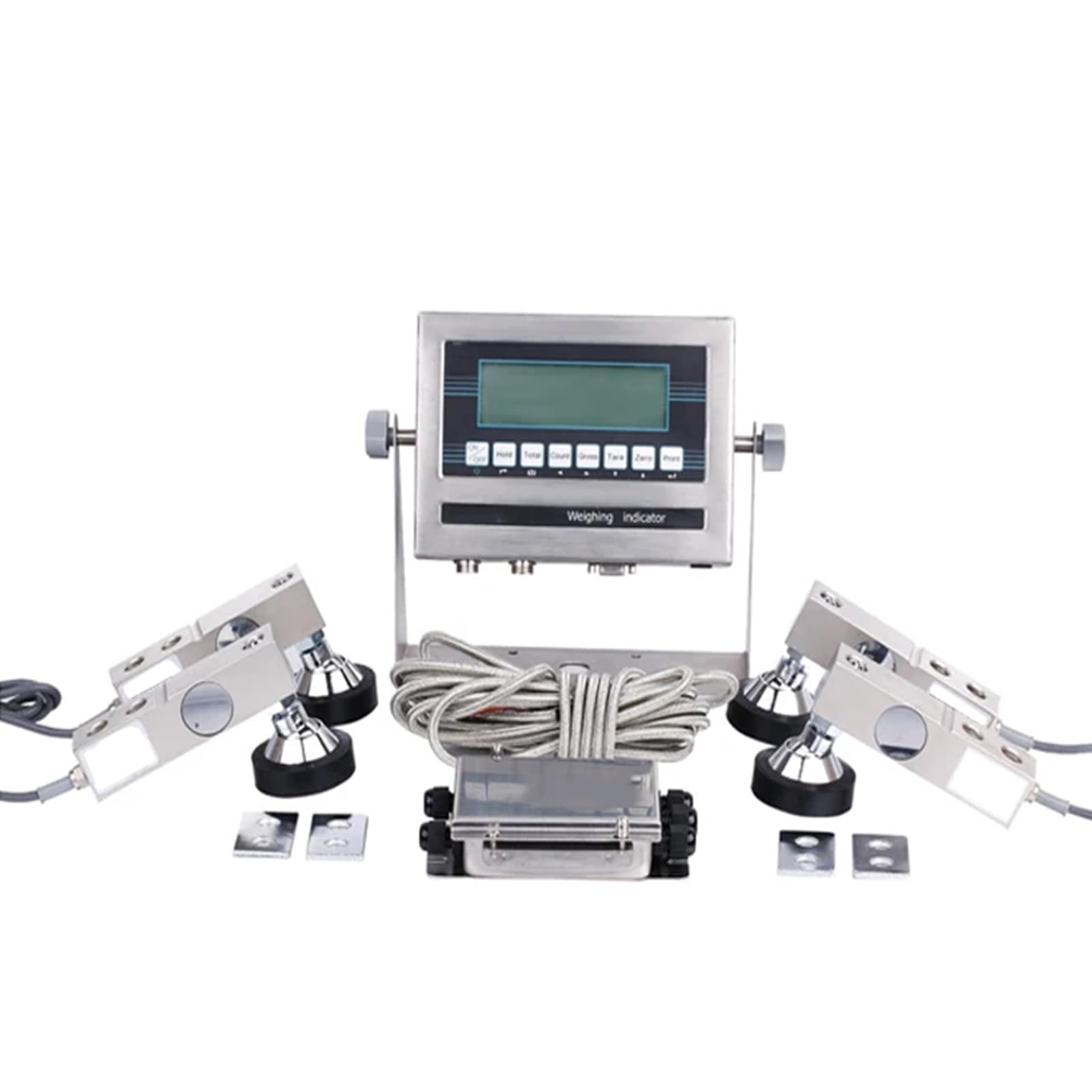Kit de pesage électronique à monter soi-même bétail (4000 kg / 8800) : plateforme de pesage bovins, chèvres, porcs, chevaux et moutons.