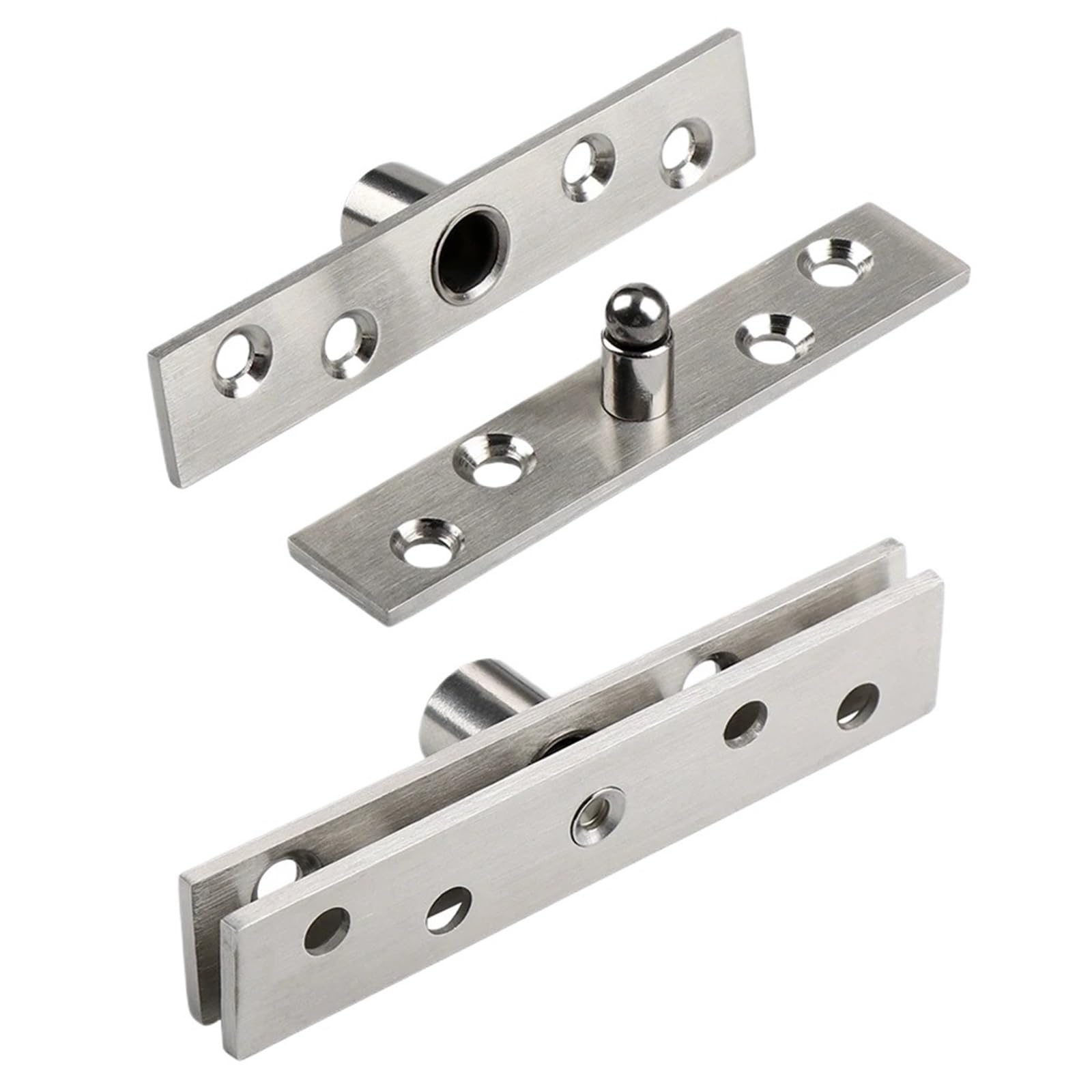 1pcs 360 Degree Rotation Heavy Duty Door Pivot Hinge Stainless Steel Concealed Revolving Funiture Hardware(150x29x4mm)