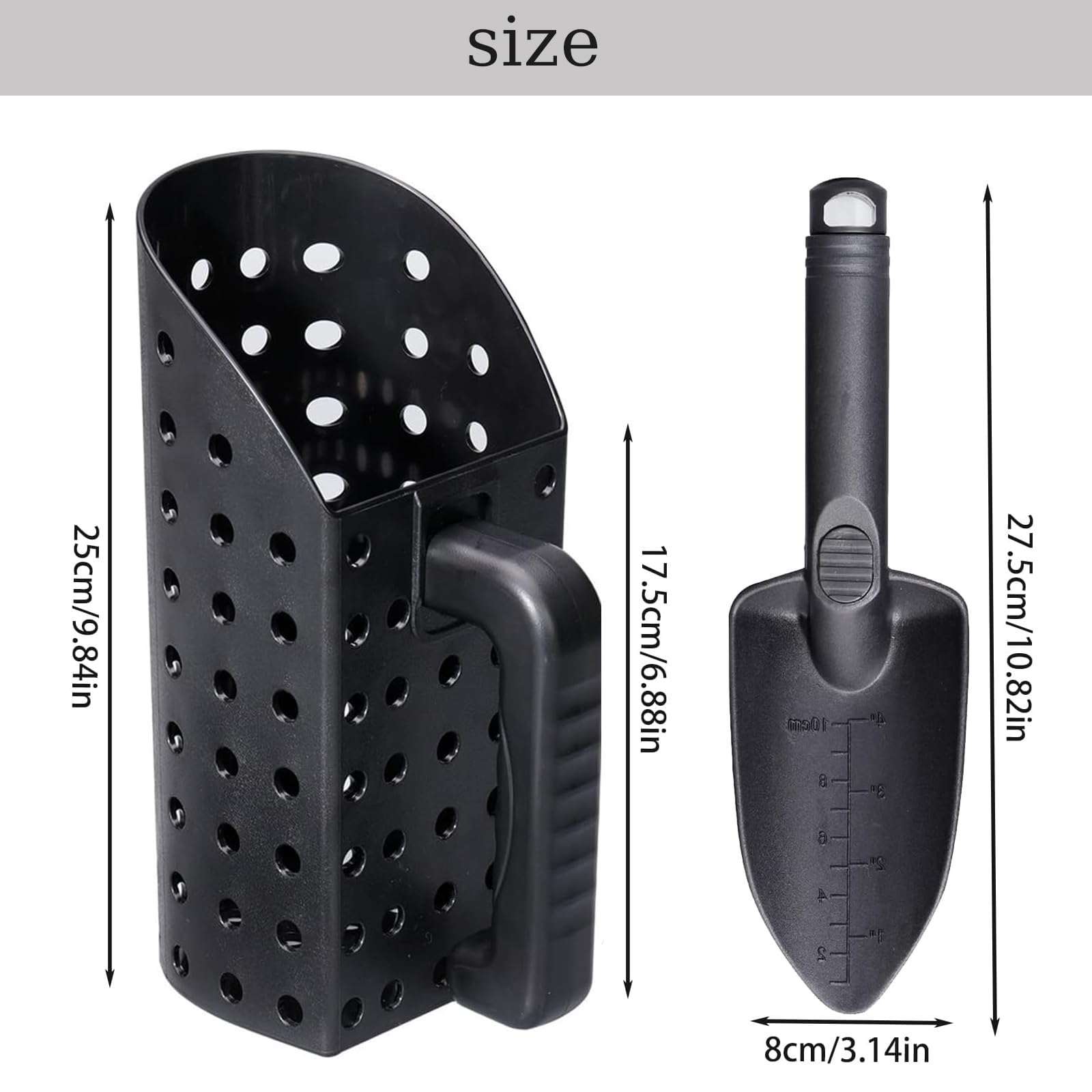détecteur de métaux Set de pelles à Sable, Set de pelles pour la détection de métaux et Le Jardinage, Accessoires pour Creuser la Plage, pelles pour détecter Les métaux, Creuser sur la Plage