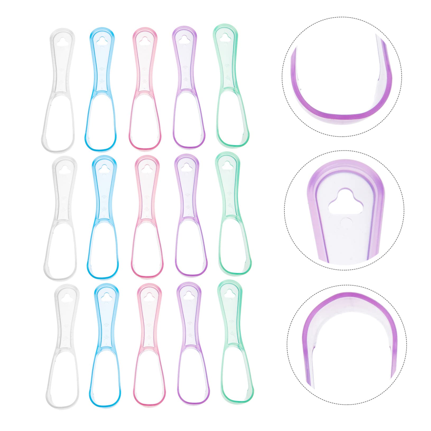 FOMIYES 45 Pezzi Raschietto Per Lingua Pulitore Raschietto In Plastica Raschietto Per Lingua Orale Spatola Per Lingua Dentista Raschietto Per Lingua Lingua Spazzola Per Pulizia