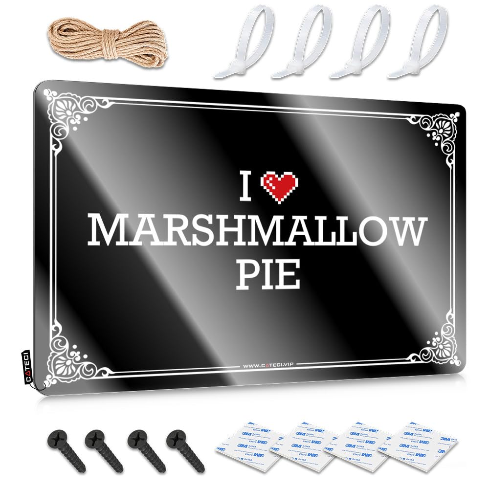 Fzfn Colour I Love Marshmallow Pie Farmhouse Signs Fall Decor | Amazing Decor Decorative Wall Art(30X40cm)