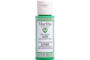 Martha Stewart Crafts Family-Friendly Acrylic Paint Set in Vibrant Swing Set Green