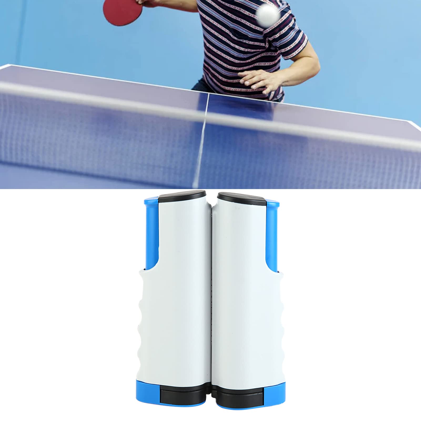Filet Ramasse-balles De Ping-pong Pliable - Pour Entraînement Solo Ou Robot, Cadre Acier, Facile à Installer Et Transporter