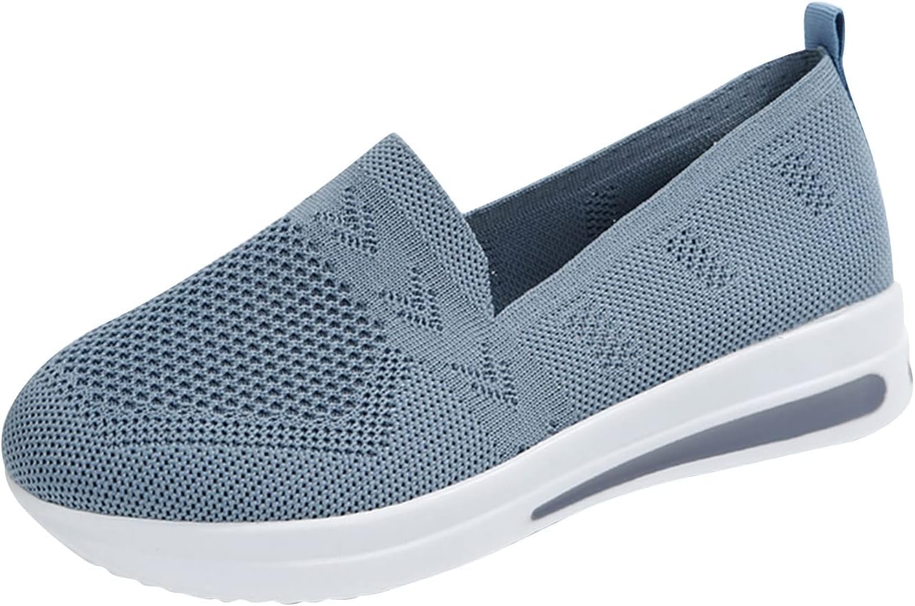 2026 Solid Color Mesh Breathable Thick Sole Comfortable Casual Sneakers