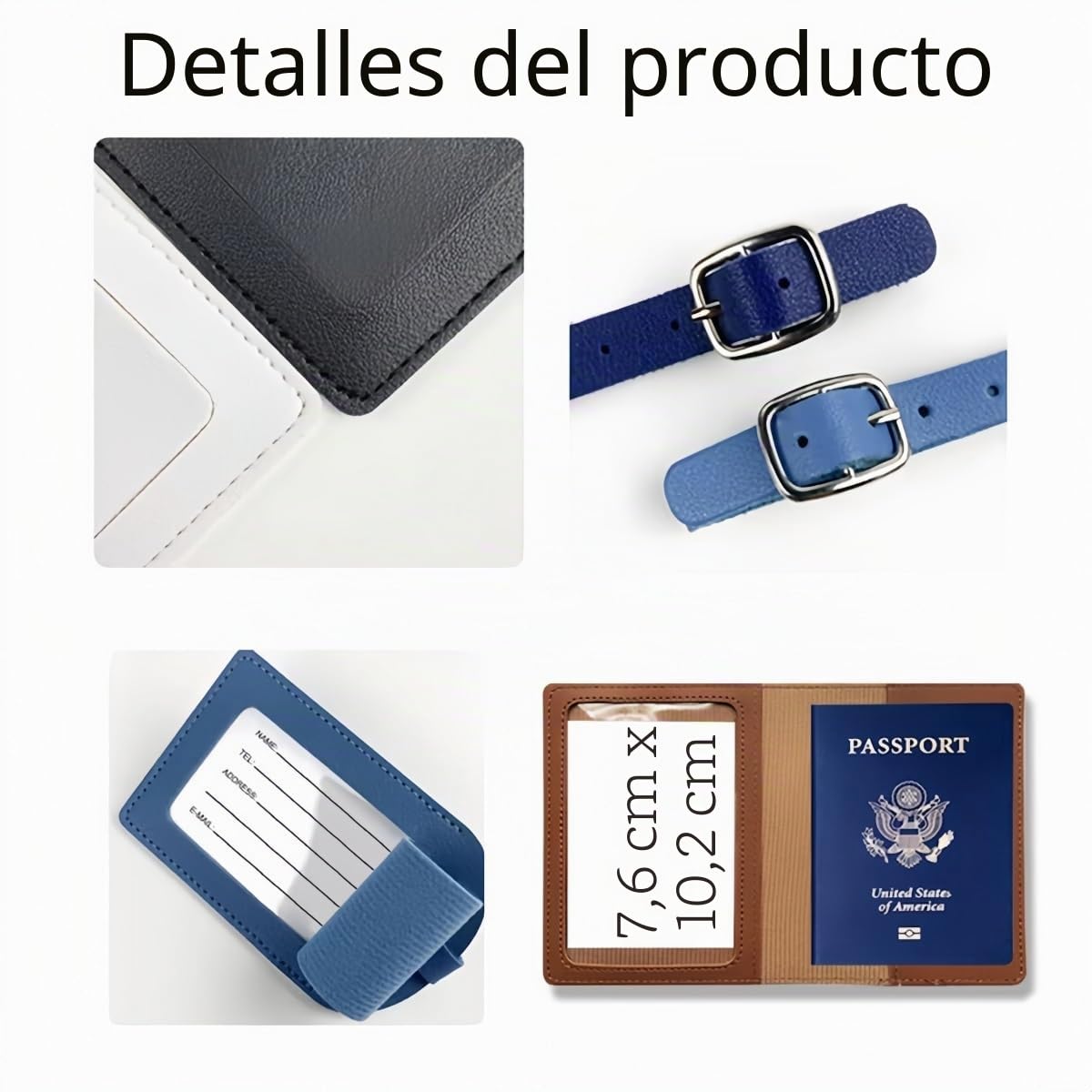 Funda De Pasaporte Personalizada Y Etiqueta De Equipaje, Billetera De Viaje Con Nombre O Iniciales para Mujeres Y Hombres, Regalos De Viaje para Parejas, Accesorio De Viaje para Luna De Miel Y Navidad