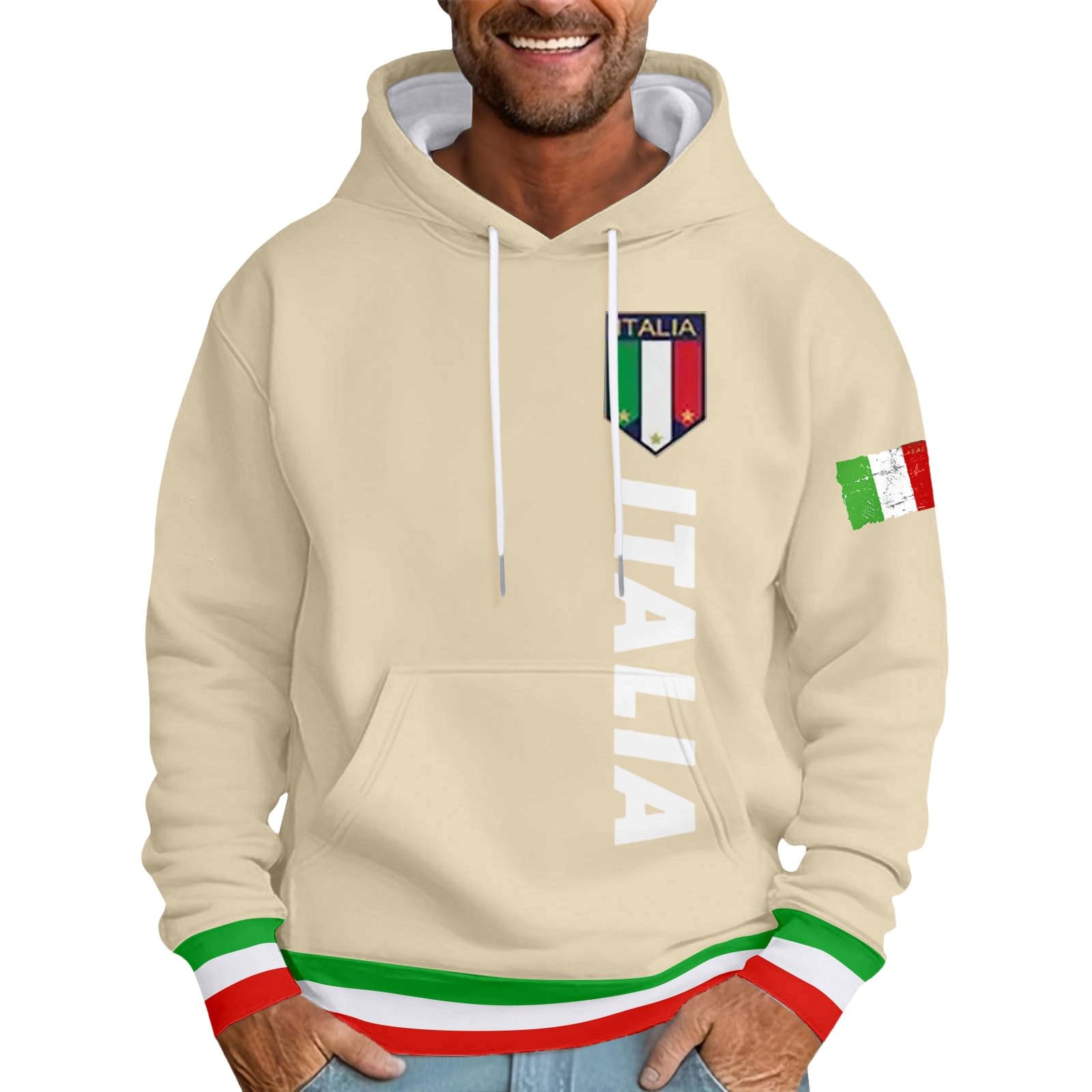 Felpe con cappuccio da uomo 2026 Graphic Preppy con cappuccio maglioni