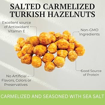 Amazon.com : Otto Nuts - Salted Caramelized Turkish Hazelnuts, Non