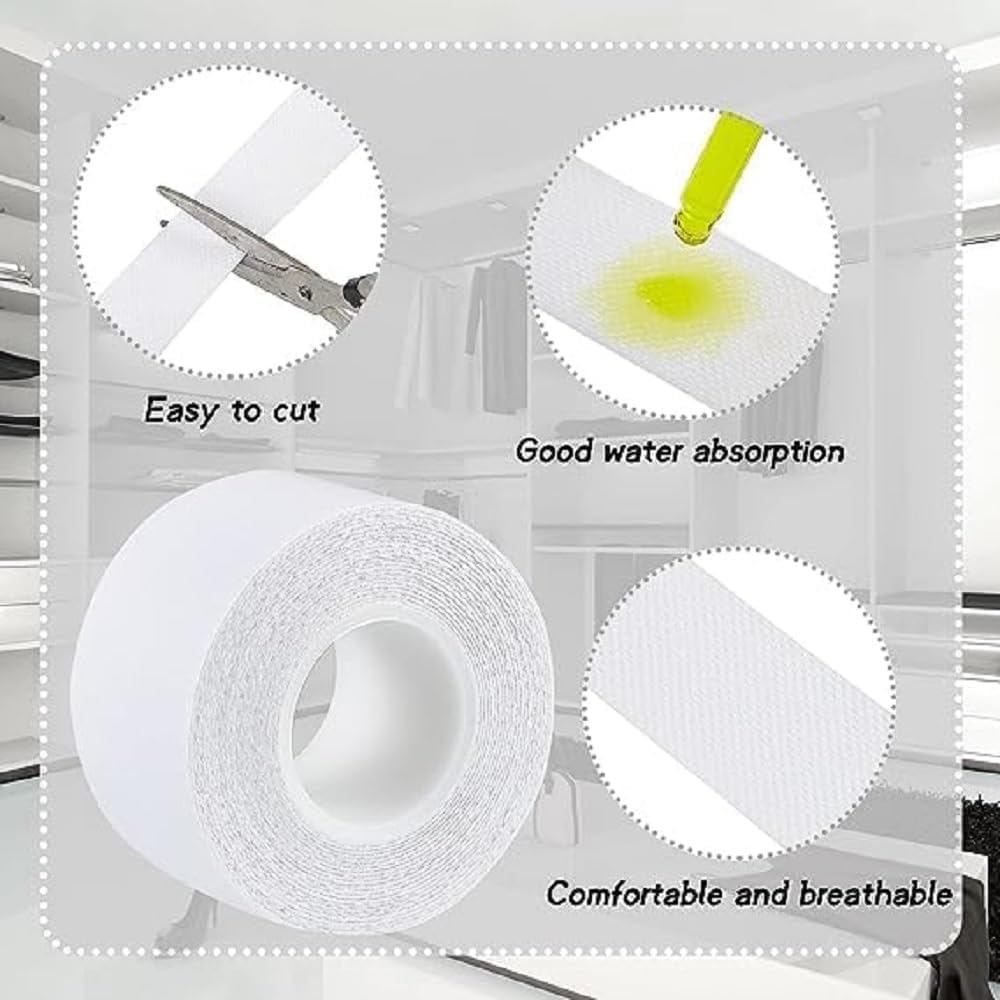 Xeerabdi 2-Roll White Shirt Collar Disposable Protectors | Protects Your Shirt from Stains,Sweat,Soft and Comfortable 1