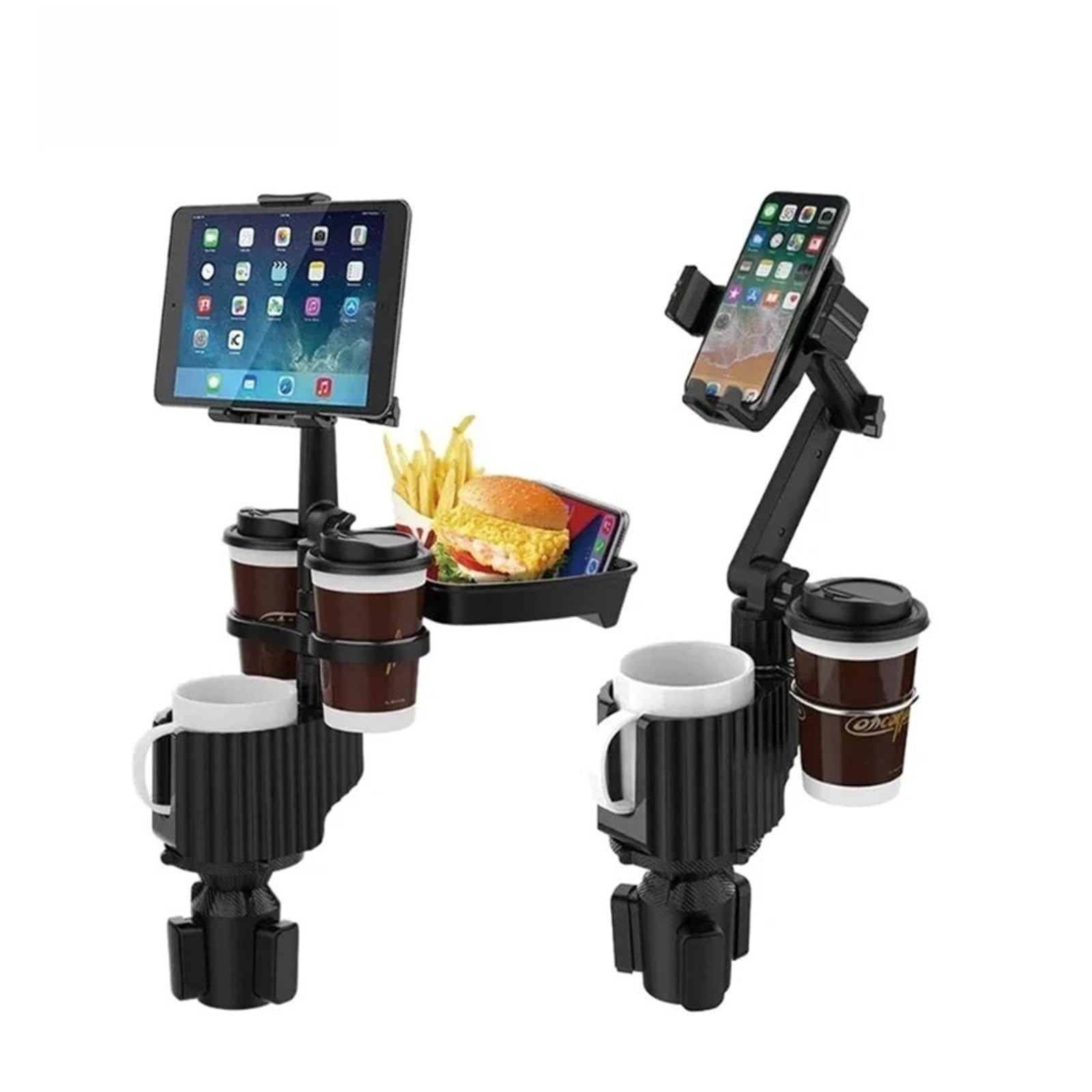 Soporte Auto Móvil Soporte para teléfono de Coche, Extensor de portavasos, Soporte para Botella de Bebida Ajustable Multifuncional, Soporte para Coche Desmontable Magnetic Phone Bracket