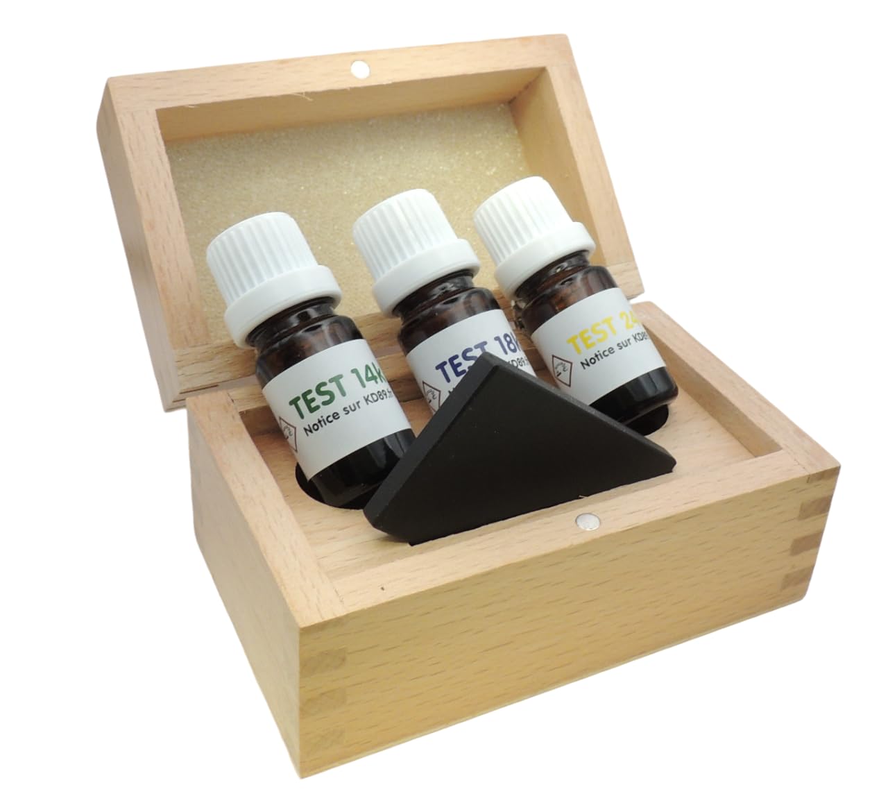 Expertise Voor Het Testen Van Goud, Sieraden, Munten Van 14-18-24 Karaats Goud, Reagentia/oplossingen In 5 Ml, Juweliersvergrootglas, Toetssteen