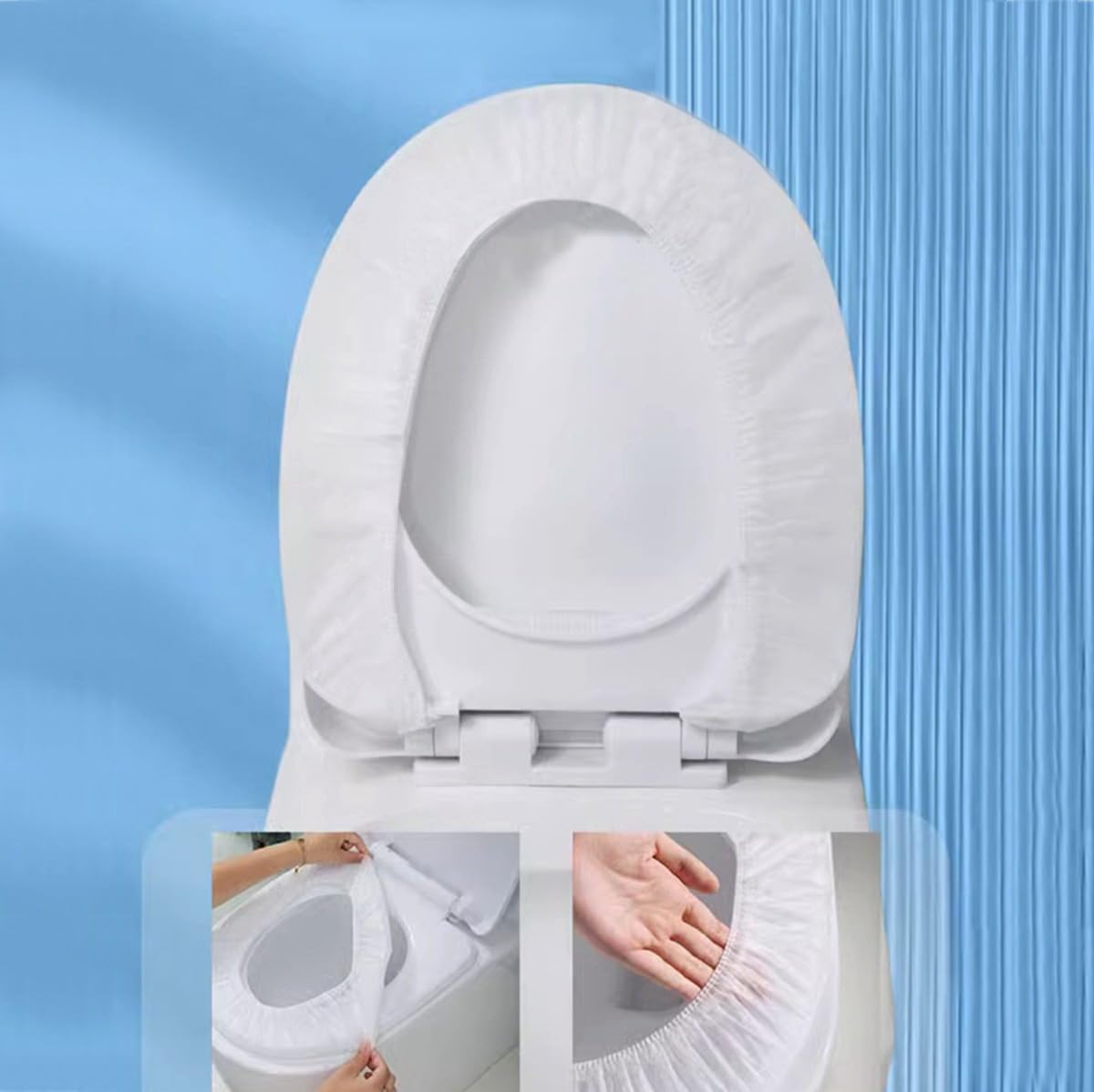 Disposable Toilet Seat Covers, Portable Travel Toilet Seat Mats Pads Non-Woven Fabric 30PCS~100PCS Each individually packaged Essentials for most toilet shapes (100PCS)
