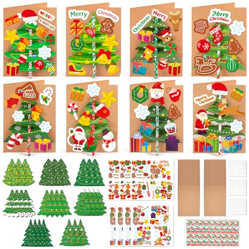 Seagoodbye 28Sets Christmas Crafts Card Making Kit...