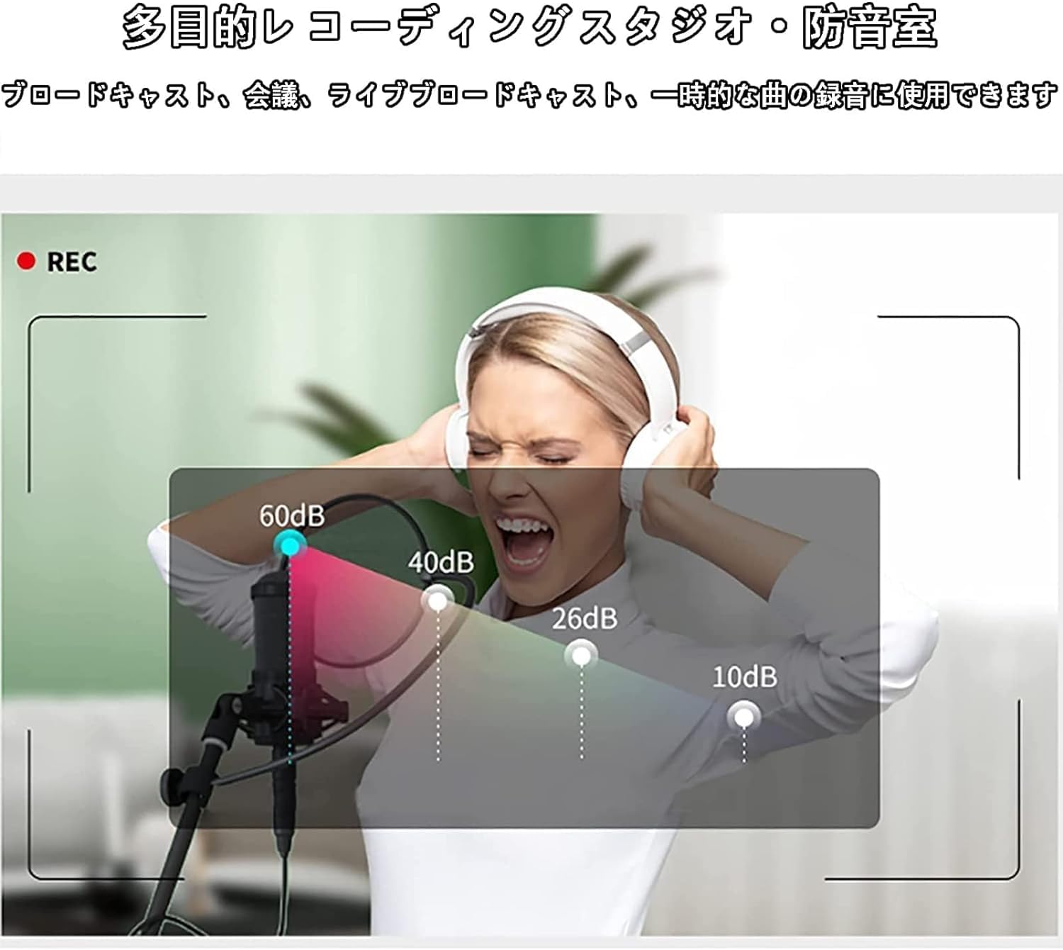 Amazon | Ziuuihu簡易防音室 1人用 吸音パネル 防音ボックス 防音室 