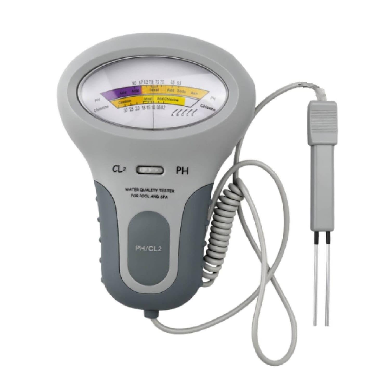 Handheld pH and Cl2 Tester with Sensor Corded Pool Water Tester with Sensor 2 in 1 Analog Pool Monitor Dual Scale for Spa Owners, Swimming Pools, Spas, Hot Tubs, Pc102 Water Quality|Pool Wate-image-24
