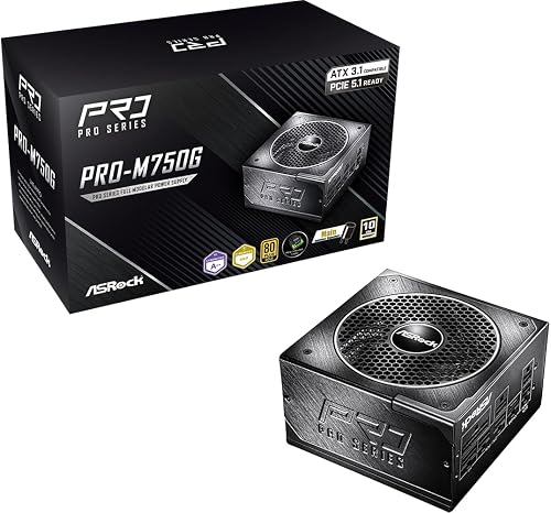 Pro Series PRO-M750G Bloc d'alimentation 750 W 80Plus & C ASRock
