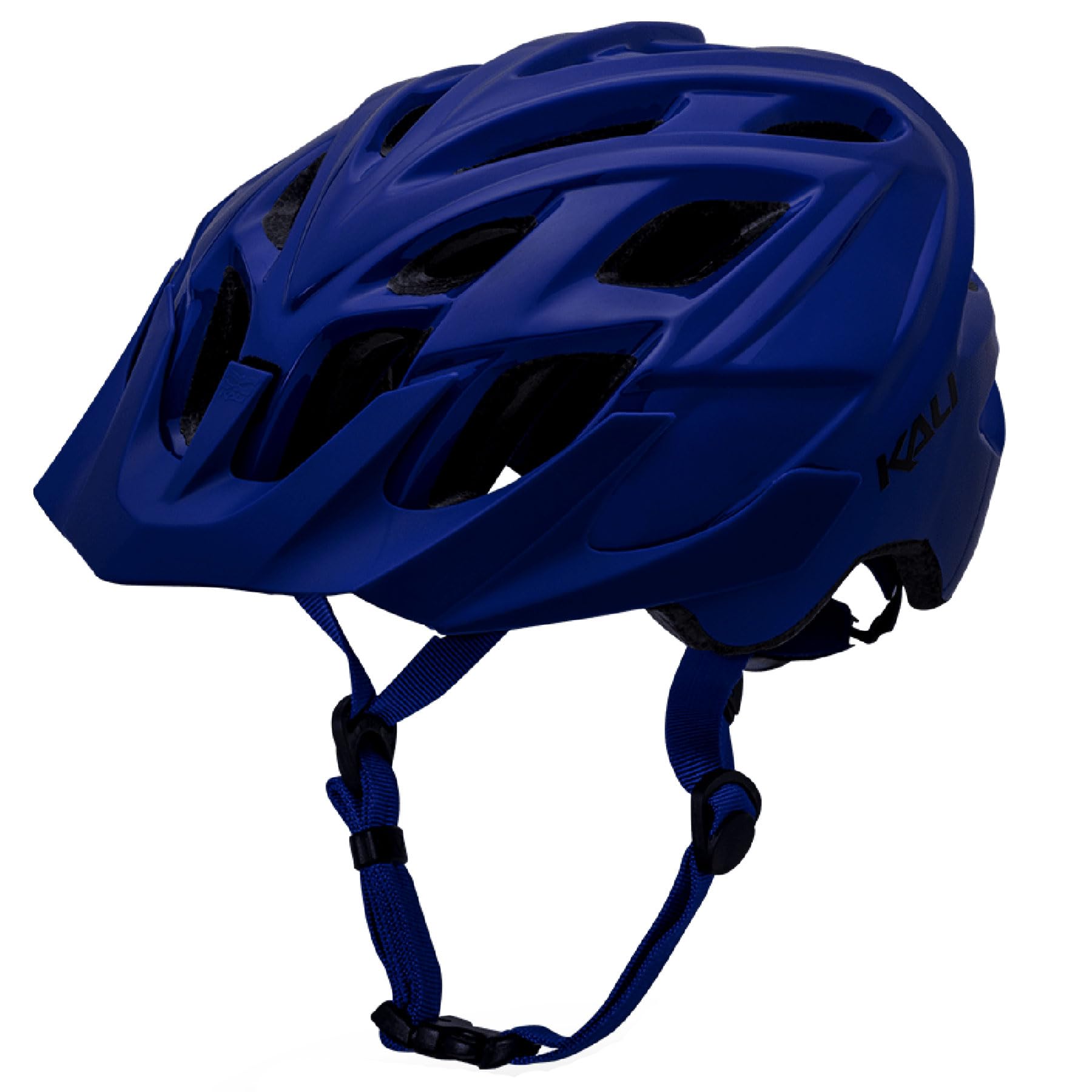 Kali Protective Chakra Solo Adult All Round Enduro, Trial and Mountian Bike Cycling Helmet with Lifetime Crash Replacement - Solid Blue L/XL