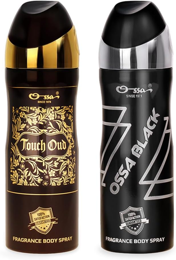 Black & Touch Oud Body Spray Deodorant For Men, 2x200ML With Citrusy Notes & Woody Notes | Perfect Combo Premium Deodorant | Long Lasting Fragrance Ideal For All Day (Pack of 2)