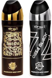 Black & Touch Oud Body Spray Deodorant For Men, 2x200ML With Citrusy Notes & Woody Notes | Perfect Combo Premium Deodorant | Long Lasting Fragrance Ideal For All Day (Pack of 2)