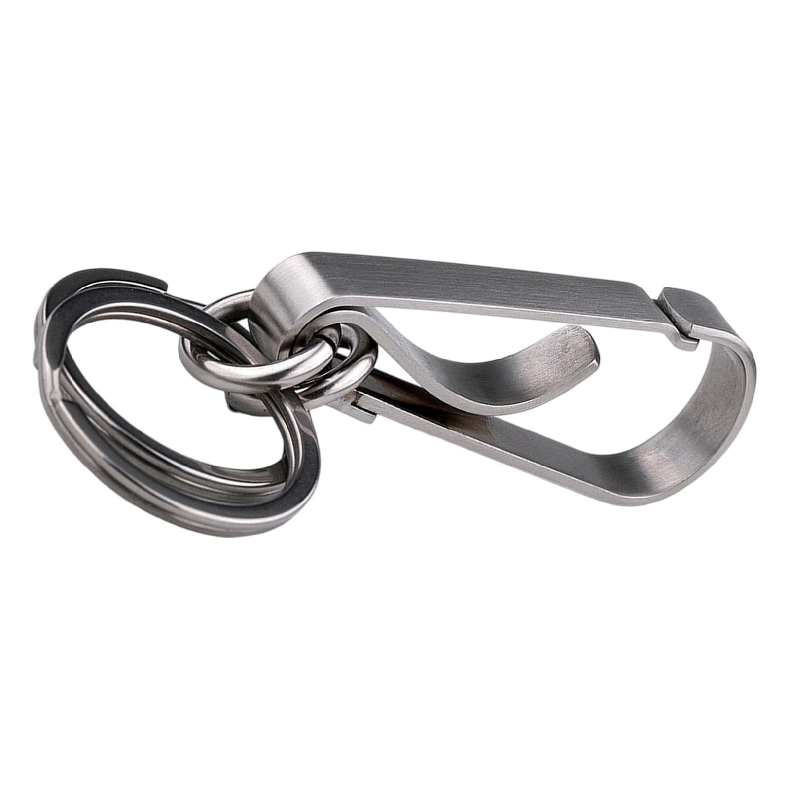 Tsophreniq Stainless Steel Keyring with Secure Double Loop Handcraft for Long Time Use and Stylish Organization Rustproof Keychain
