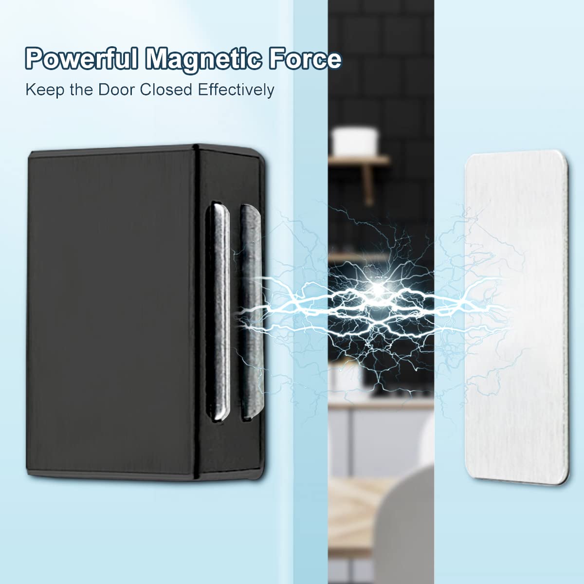 Magnetischer Türschnäpper AOSITE 12 Pack Küchenschrankmagnete zum Verschließen Schranktür Magnetschnäpper Schrank Magnetverschlüsse für Schublade
