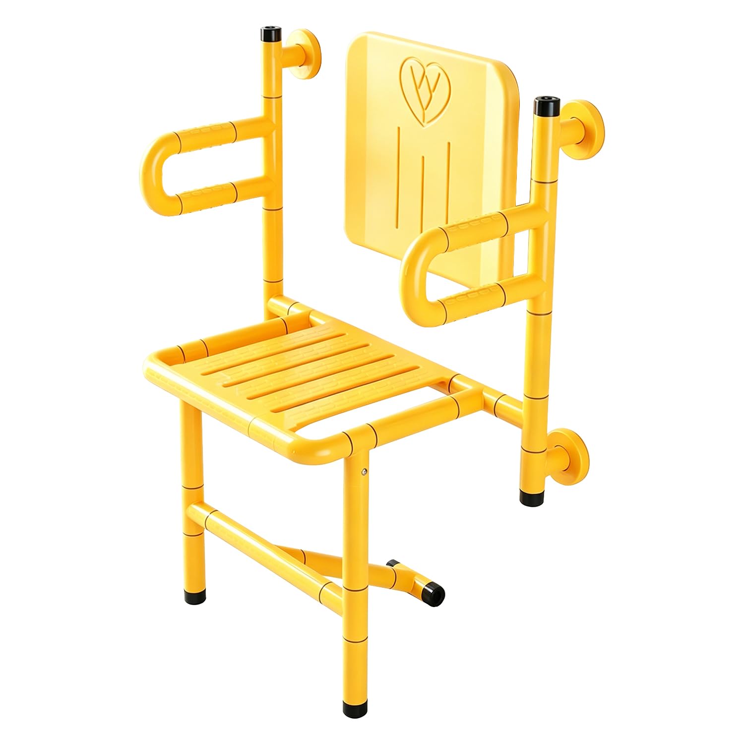 XQKXHZ Folding Shower Seat Wall Mounted Shower Chair for the Elderly