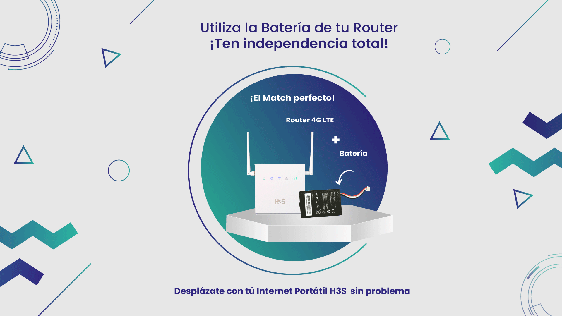 H3S - R01, 4G LTE Router (Cat 4), WiFi Mobile 802.11b/g/n, MicroSIM, Porte Ethernet WAN/LAN, Antenna staccabile, Batteria opzionale