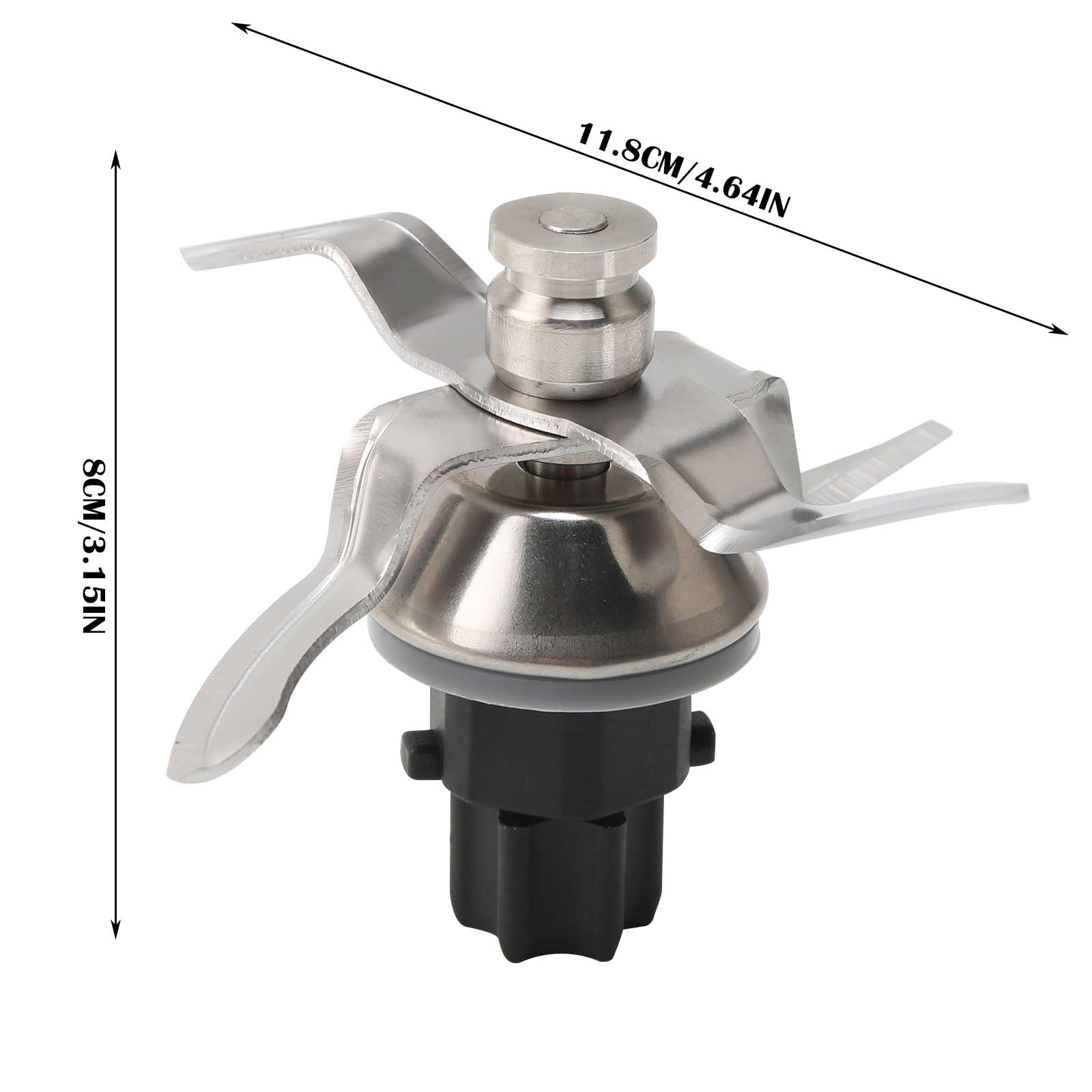 Inwee Couteau De Pétrissage Pour Thermomix, Couteau Lame De Rechange Pour Vorwerk Thermomix TM31 En Acier Inoxydable,Pas De Résidu De Pâte Et De La Saleté,Nettoyage Rapide Du Couteau Mélangeur(Gris