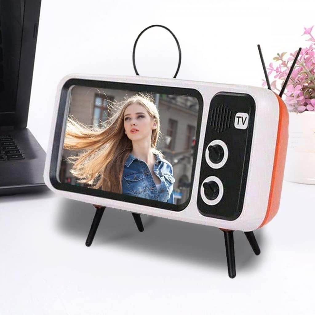 Retro HiFi Stereo V5.0 Speaker Portable Vintage Plastic 3W Full-Range Music Player