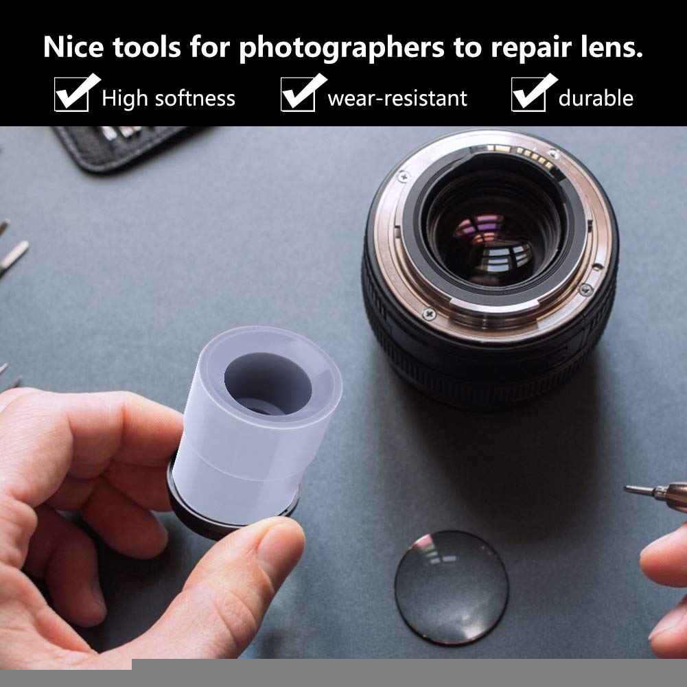 Tangxi Juego de Herramientas de reparación de Lente de cámara de 9 Piezas, Accesorios de reparación de Apertura Universal de 8-83 mm de Goma de extracción de Lente para cámara DSLR