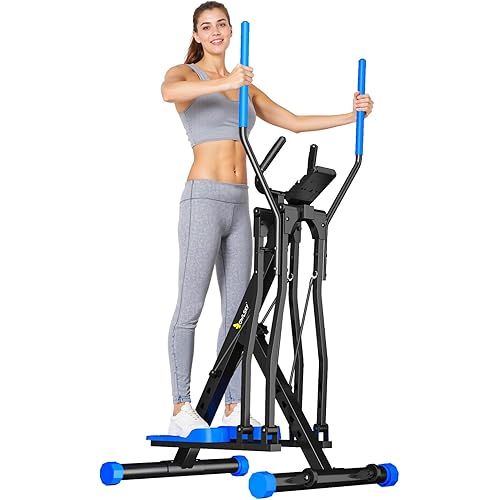 OWLSKY Air Walker Elliptical Exercise Machine for Home Gym, Device Holder, Full Body Fitness Equipment