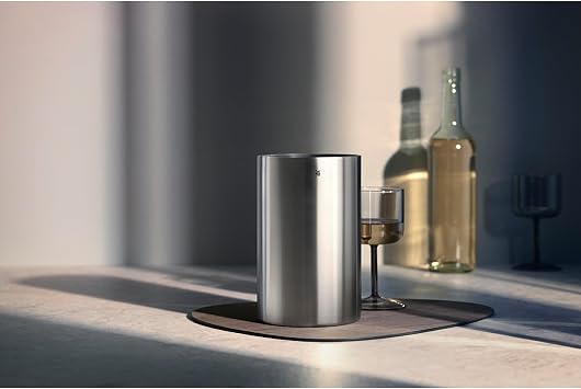 WMF Clever&More Çift Cidarlı Şarap ve Şampanya Soğutucusu, 19,5 cm, Paslanmaz Çelik, Mat, Şişe Soğutucu ve Buz Kovası